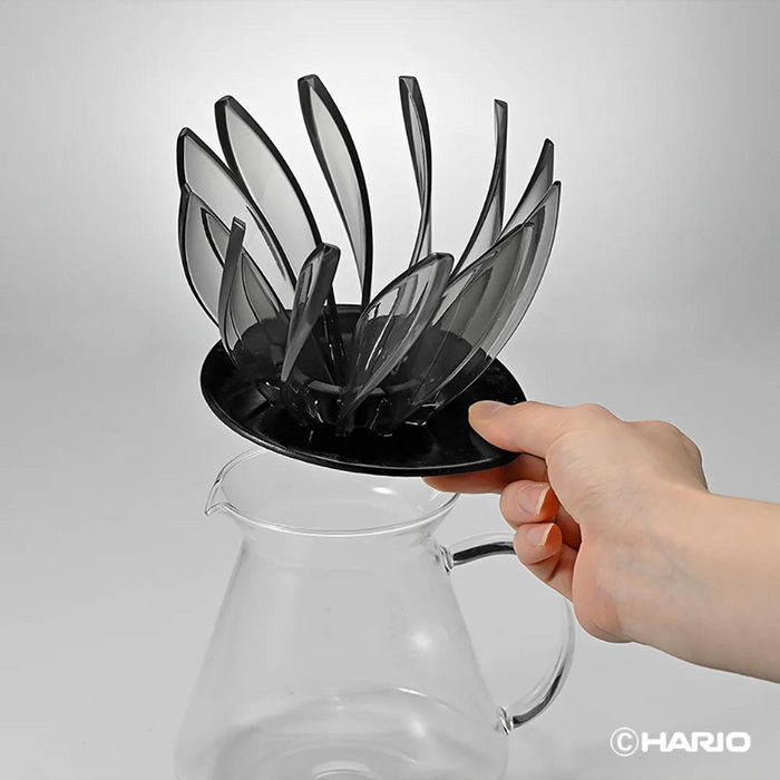 (現貨|全港免運) Hario - V60 02 SUIREN Dripper 睡蓮濾杯 可拆卸DIY濾杯 (黑色, 12片花瓣) VDSU-02-TB【平行進口】