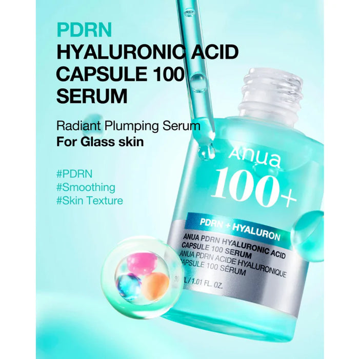 (現貨|全港免運)Anua-PDRN 玻尿酸膠囊 100 精華液 30ml PDRN HYALURONIC ACID CAPSULE 100 SERUM【平行進口產品】