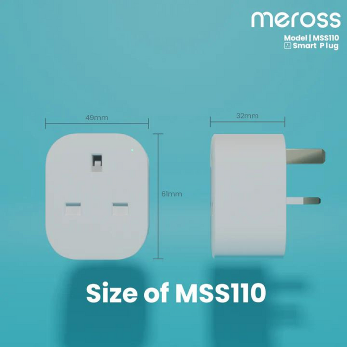 (現貨|全港免運) Meross - Smart Wi-Fi Plug Mini 單位智能插頭 MSS110【香港行貨|1年保養】