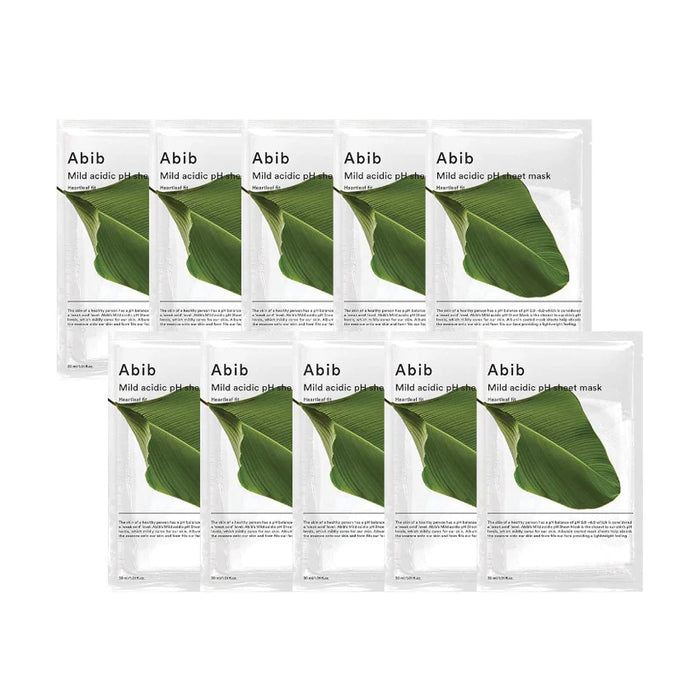 (現貨|全港免運)Abib-韓國 弱酸性魚腥草面膜 (30mlx10ea) Mild Acidic pH Sheet Mask【平行進口產品】