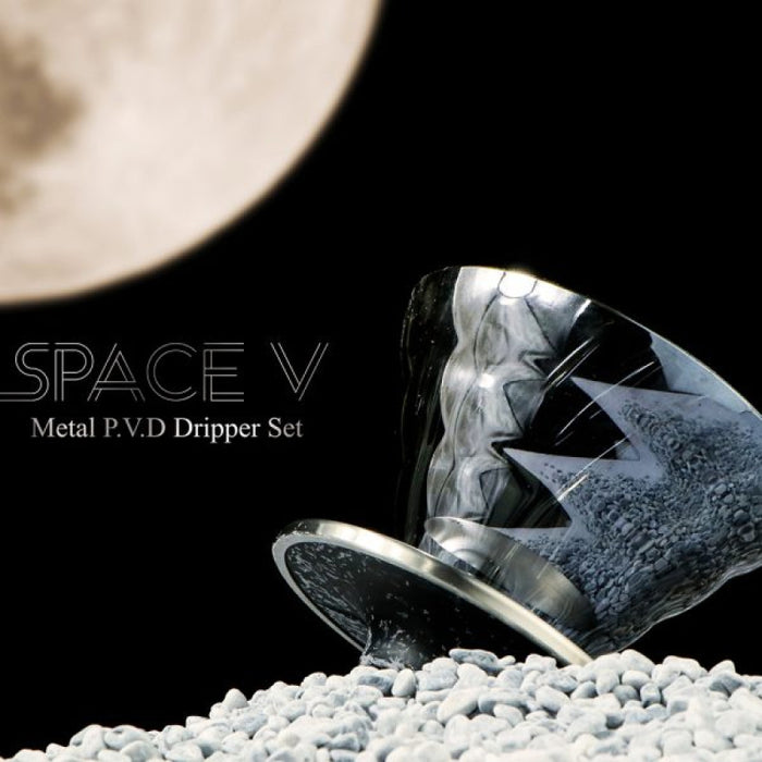 (現貨|全港免運) Hario - V60 02 Space V 太空銀 玻璃手沖咖啡壺組套裝 台灣限定 (VGBK-02-SP-TW)