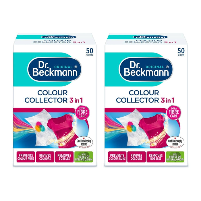 (現貨|全港免運) Dr. Beckmann - 貝克曼博士 德國製潔淨護色紙 50片裝 (即棄式) Colour Collector 3in1 洗衣防染吸色紙/防串色紙【平行進口】