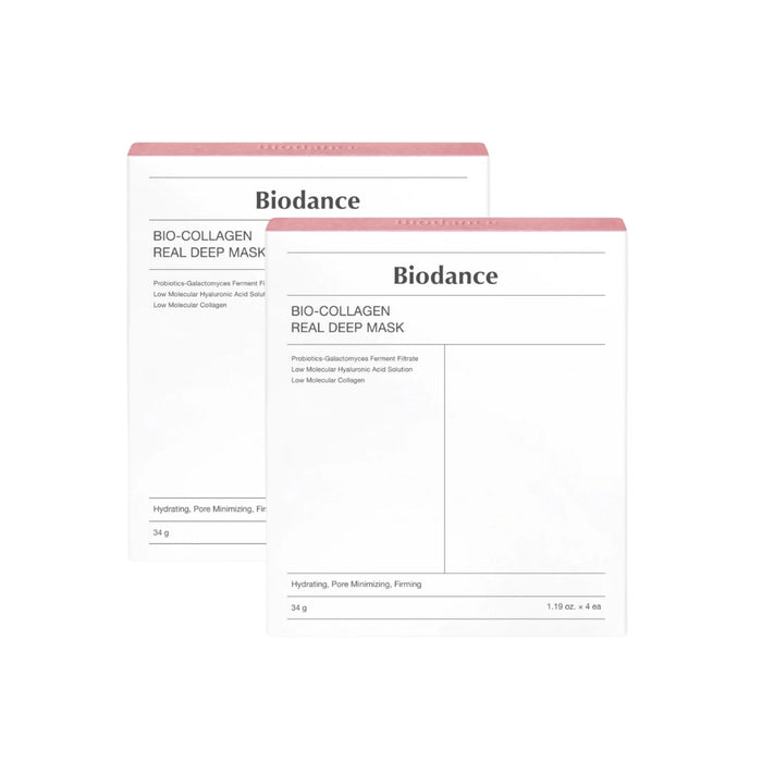(現貨|全港免運) Biodance - 膠原蛋白深層全效面膜 (34g x 4ea) Bio-Collagen Real Deep Mask 長期韓國Olive Young面膜第一位