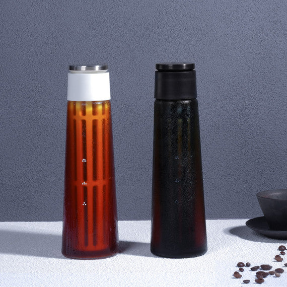 (現貨|全港免運) TIMEMORE 泰摩 | 冰錐冷泡壺 玻璃冷泡咖啡瓶 600ml (黑色/白色)【附送漏斗及清潔刷】