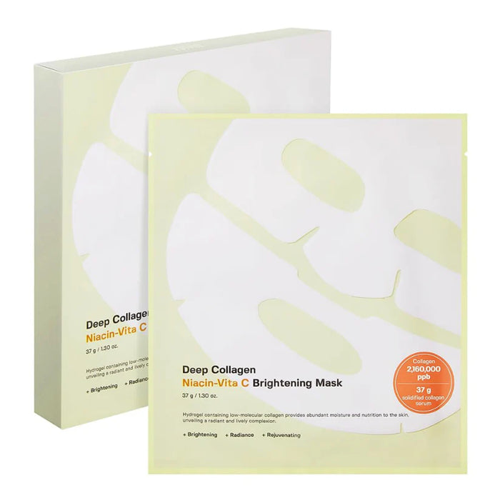 (現貨|全港免運)SUNGBOON EDITOR-深層膠原蛋白維他命C亮白面膜 (4片裝)Deep Collagen Niacin Vita C Brightening Mask(平行進口產品)