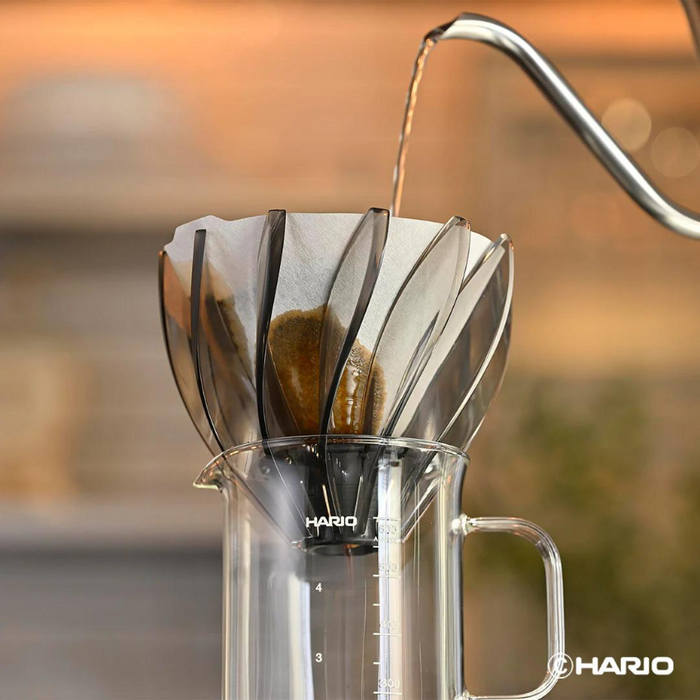 (現貨|全港免運) Hario - V60 02 SUIREN Dripper 睡蓮濾杯 可拆卸DIY濾杯 (黑色, 12片花瓣) VDSU-02-TB【平行進口】
