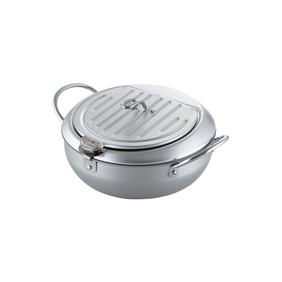 (現貨|全港免運) Yoshikawa 吉川 - 味樂亭III 天婦羅炸鍋 20/24cm (附溫度計)【SJ2898/9】