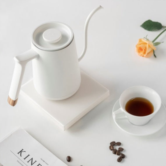 (現貨|全港免運)  Timemore 泰摩 - 魚Smart電子溫控細咀咖啡手沖壺 (600ml) 【220V 香港插頭|1年保養】