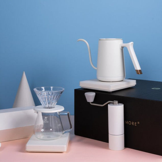 (現貨|全港免運) TIMEMORE泰摩 - C3s 進階版手沖咖啡禮盒套裝 (溫控壺+豆磨+電子秤+壺組套裝)【1年保養】