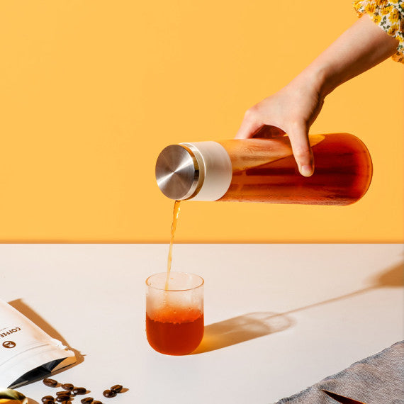 (現貨|全港免運) TIMEMORE 泰摩 | 冰錐冷泡壺 玻璃冷泡咖啡瓶 600ml (黑色/白色)【附送漏斗及清潔刷】