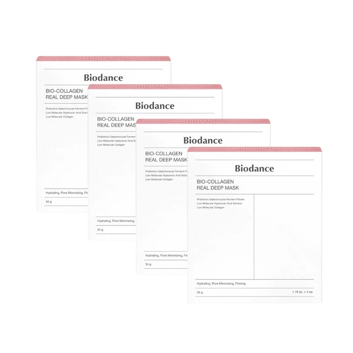 (現貨|全港免運) Biodance - 膠原蛋白深層全效面膜 (34g x 4ea) Bio-Collagen Real Deep Mask 長期韓國Olive Young面膜第一位