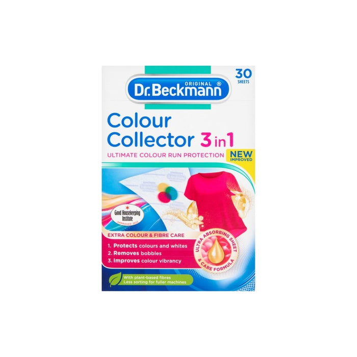 (現貨|全港免運) Dr. Beckmann - 貝克曼博士 德國製潔淨護色紙 30片裝 (即棄式) Colour Collector 3in1 洗衣防染吸色紙/防串色紙【平行進口】