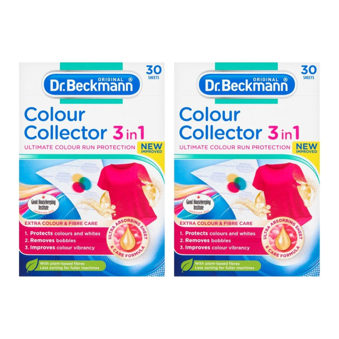 (現貨|全港免運) Dr. Beckmann - 貝克曼博士 德國製潔淨護色紙 30片裝 (即棄式) Colour Collector 3in1 洗衣防染吸色紙/防串色紙【平行進口】
