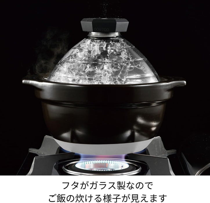 (現貨|全港免運) Hario - GOHANGAMA Glass Lid Rice Cooker 萬古燒陶瓷飯煲煮飯鍋 2024新款 日本製蛋形飯釜【平行進口】