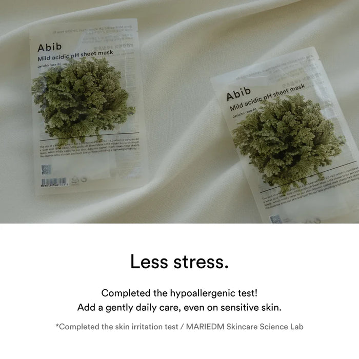 (現貨|全港免運)Abib-韓國 弱酸性復活草面膜 (30mlx10ea) Mild Acidic pH Sheet Mask【平行進口產品】
