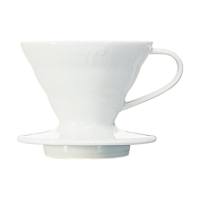 (現貨|全港免運) Hario - V60 01 陶瓷手沖咖啡濾杯 白色 (1-2杯用) VDCR-01-W【平行進口】