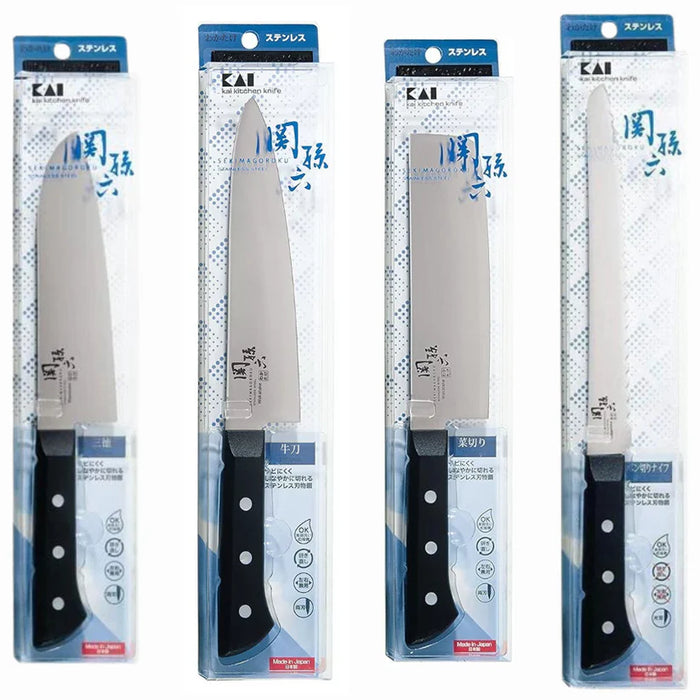 (現貨|全港免運)貝印 KAI-「關孫六」系列 入門系列刀具 不鏽鋼菜刀 165/180/210mm Wakatake Japanese Knife【日本製造】