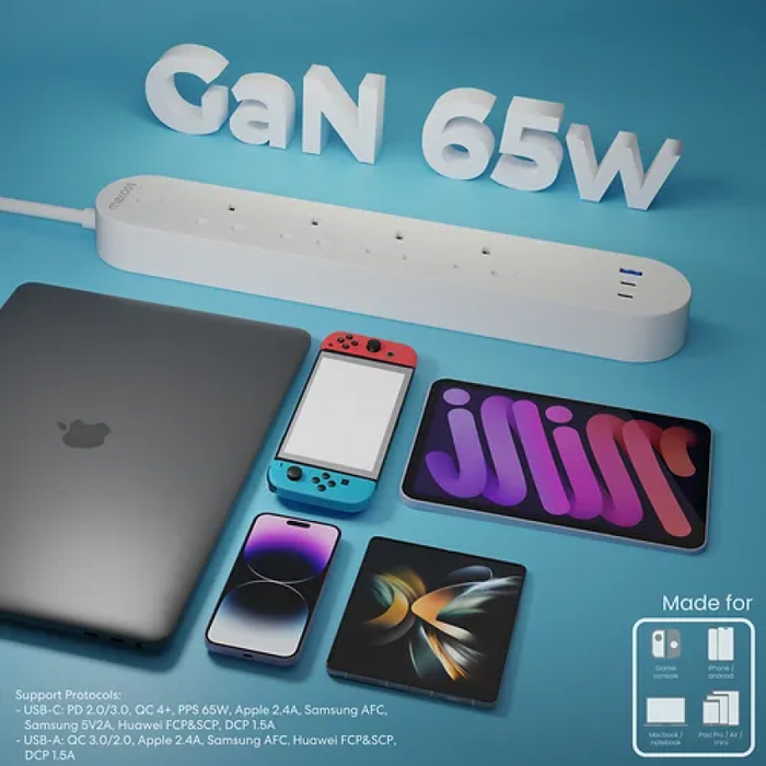 (現貨|全港免運) Meross - 65W GaN 智能快充拖板 (MSP843P)【香港行貨|1年保養】