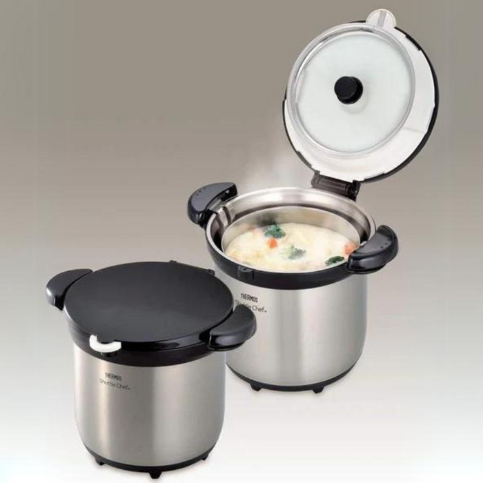 (現貨|全港免運) Thermos - 4.5L Shuttle Chef 座枱型真空保溫調理煲燜燒鍋 4-6人用 KBG-4500【平行進口】
