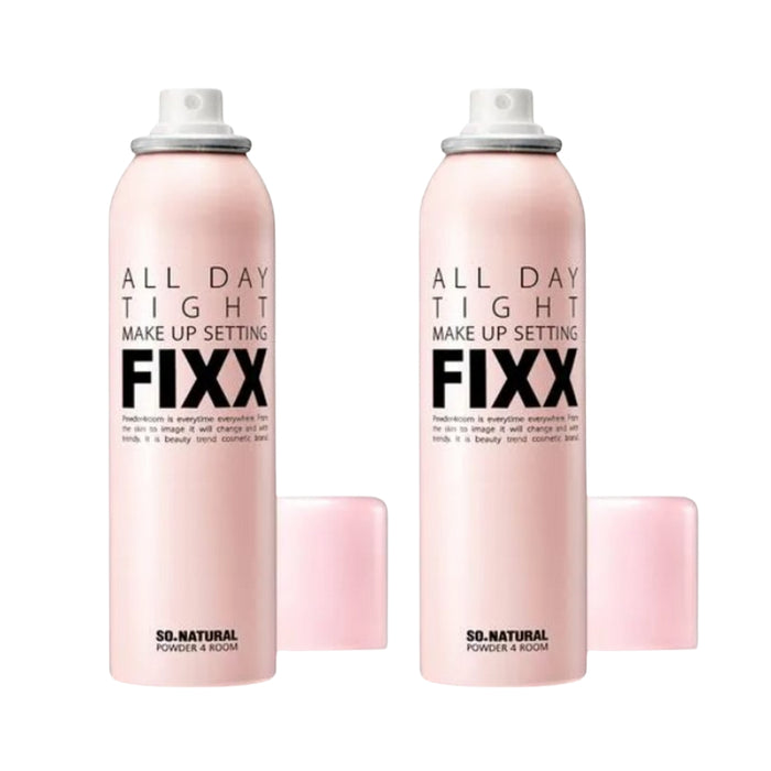 (現貨|全港免運) So Natural - 2枝x 長效保濕控油定妝噴霧 (75ml, No Gas Mist Type) All Day Tight Make Up Setting FIXX【平行進口】