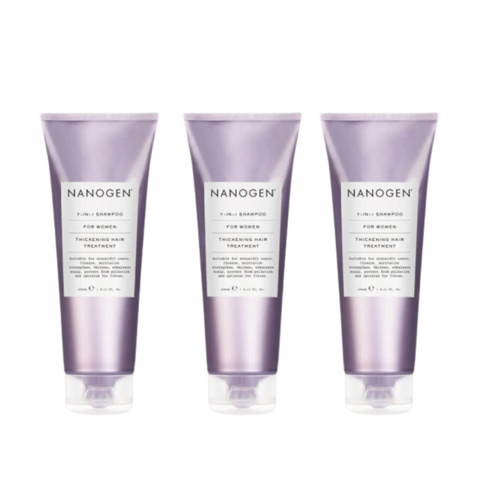 (現貨|全港免運) Nanogen - 女士7合1頭髮生長因子洗髮露 (240ml) 7in1 Shampoo LUXE for Women【平行進口】