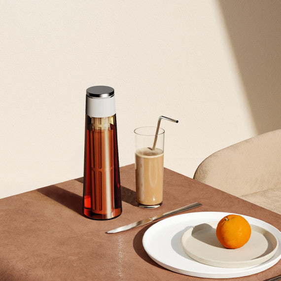 (現貨|全港免運) TIMEMORE 泰摩 | 冰錐冷泡壺 玻璃冷泡咖啡瓶 600ml (黑色/白色)【附送漏斗及清潔刷】