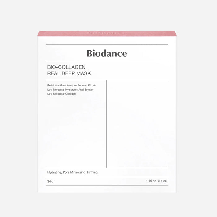 (現貨|全港免運) Biodance - 膠原蛋白深層全效面膜 (34g x 4ea) Bio-Collagen Real Deep Mask 長期韓國Olive Young面膜第一位