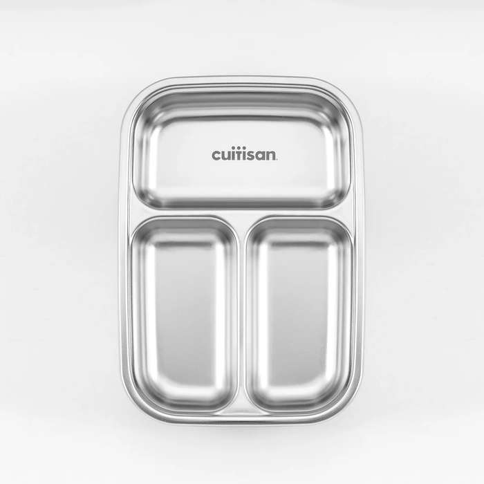 (現貨|全港免運) Cuitisan - 分隔款 304不鏽鋼飯盒餐盒午餐盒 Lunch Box 可微波爐翻熱 韓國製 (長方形)
