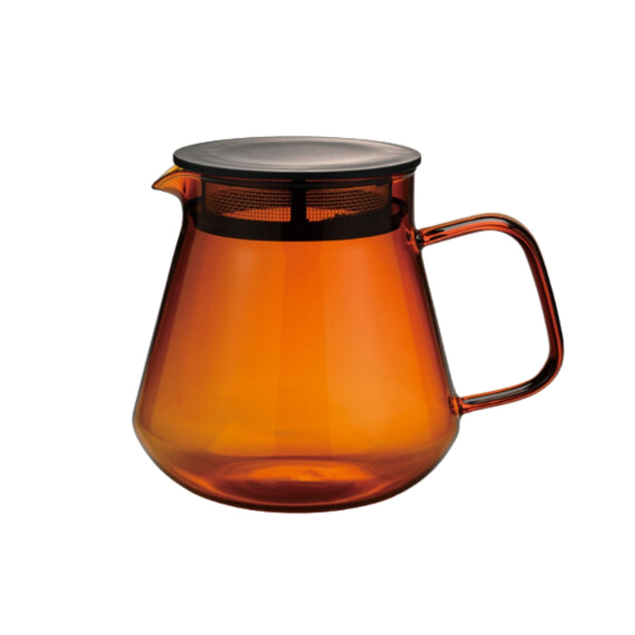(現貨|全港免運) Hario - Colors系列 咖啡壺及茶壺兩用耐熱玻璃壺 連濾隔 (600ml) Tea & Coffee Server HCT-600【平行進口】