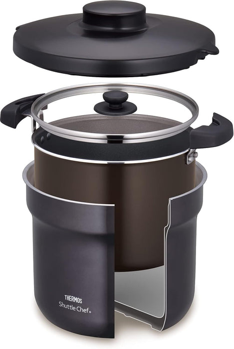 (現貨|全港免運) Thermos - 4.3L Shuttle Chef 真空保溫調理煲燜燒鍋 4-6人用 KBJ-4501【平行進口】