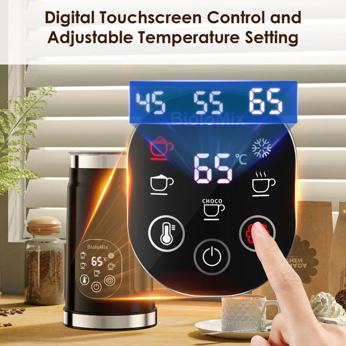 (現貨|全港免運)Biolomix-5合1電子全自動奶泡機 發泡器 5-in-1 Milk Frother BMF102E 黑/白色【半年保養】