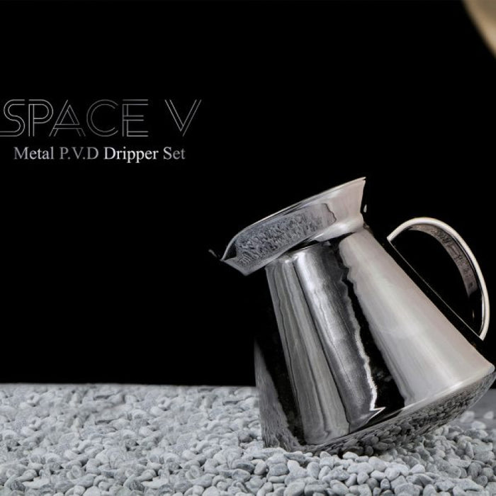 (現貨|全港免運) Hario - V60 02 Space V 太空銀 玻璃手沖咖啡壺組套裝 台灣限定 (VGBK-02-SP-TW)