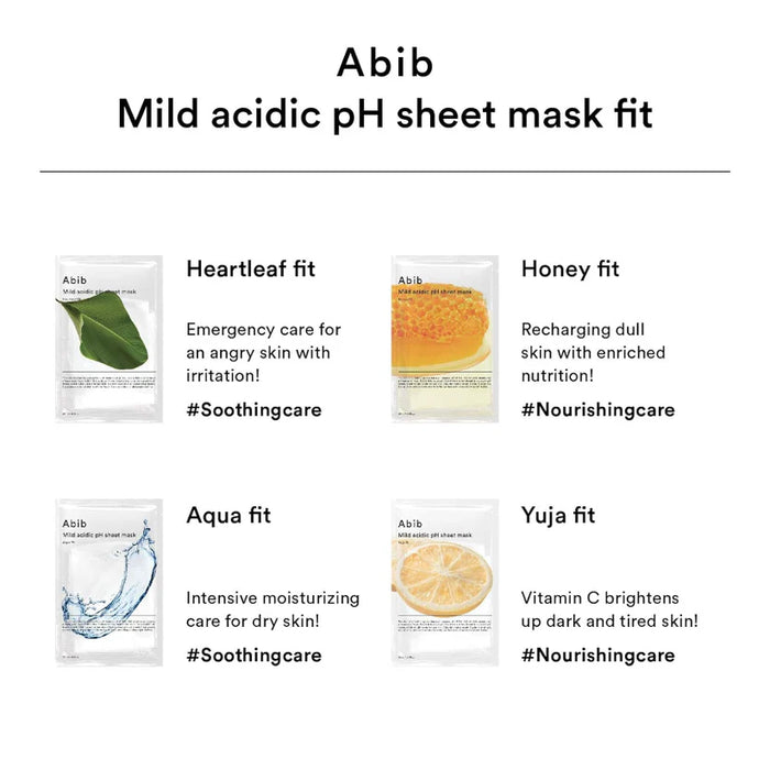 (現貨|全港免運)Abib-韓國 弱酸性魚腥草面膜 (30mlx10ea) Mild Acidic pH Sheet Mask【平行進口產品】