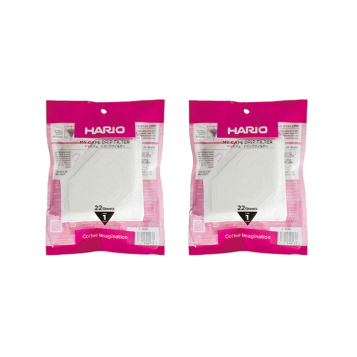 (現貨|全港免運) Hario - 2包 漂白掛耳式咖啡濾紙 1杯份量 Drip Filter (MDF-1) 1包22張【平行進口】
