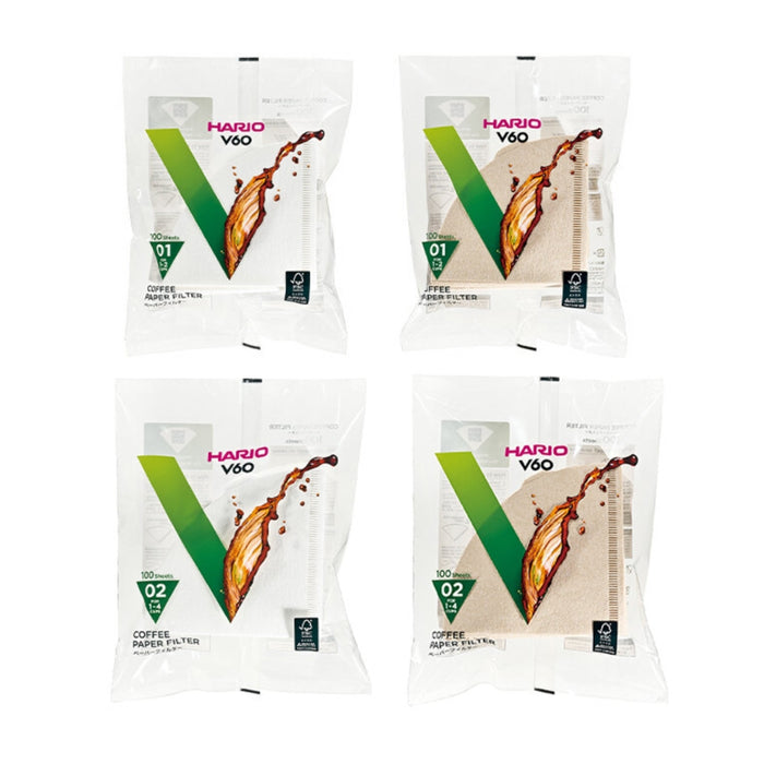 (現貨|全港免運) Hario - 200張 V60咖啡手沖濾紙 Coffee Paper Filter VCF-01/VCF-02【平行進口】