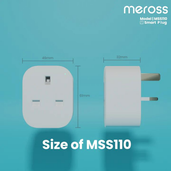 (現貨｜全港免運) Meross - Smart Wi-Fi Plug Mini 單位智能插頭 MSS110【香港行貨｜1年保養】