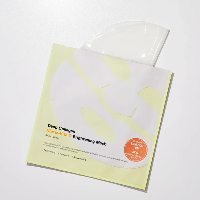 (現貨｜全港免運)SUNGBOON EDITOR-深層膠原蛋白維他命C亮白面膜 (4片裝)Deep Collagen Niacin Vita C Brightening Mask（平行進口產品）