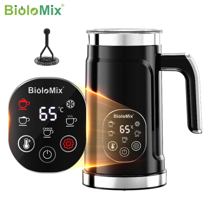 (現貨｜全港免運)Biolomix-5合1電子全自動奶泡機 發泡器 5-in-1 Milk Frother BMF102E 黑/白色【半年保養】