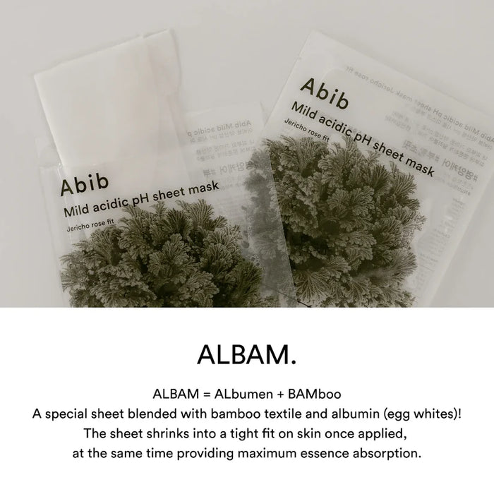(現貨｜全港免運)Abib-韓國 弱酸性復活草面膜 (30mlx10ea) Mild Acidic pH Sheet Mask【平行進口產品】
