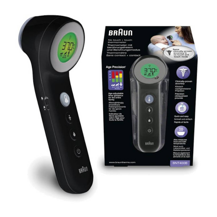 Braun - BNT400 百靈牌免接觸式額溫槍探熱槍 No Touch Forehead Thermometer【平行進口】