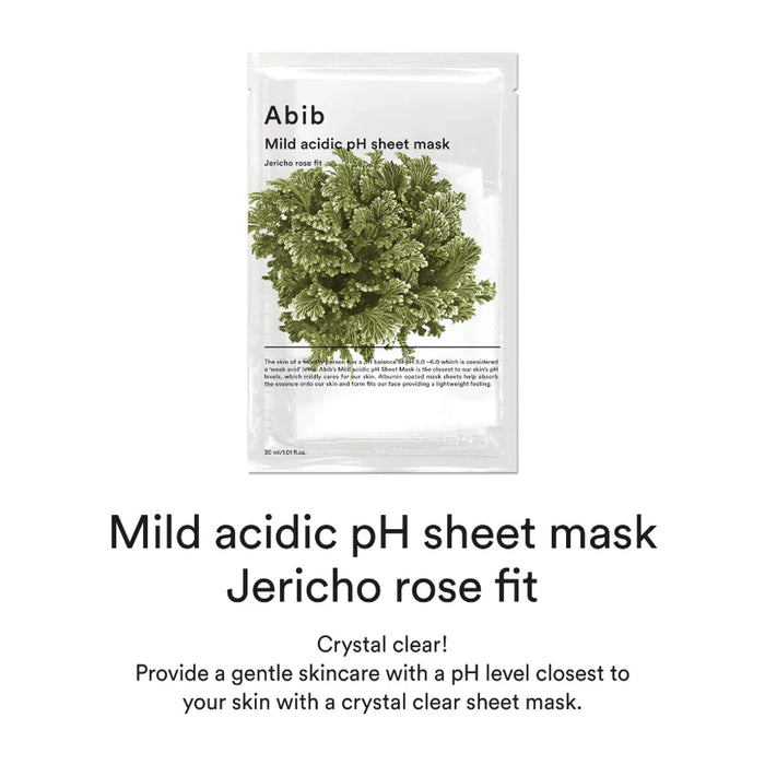 (現貨｜全港免運)Abib-韓國 弱酸性復活草面膜 (30mlx10ea) Mild Acidic pH Sheet Mask【平行進口產品】