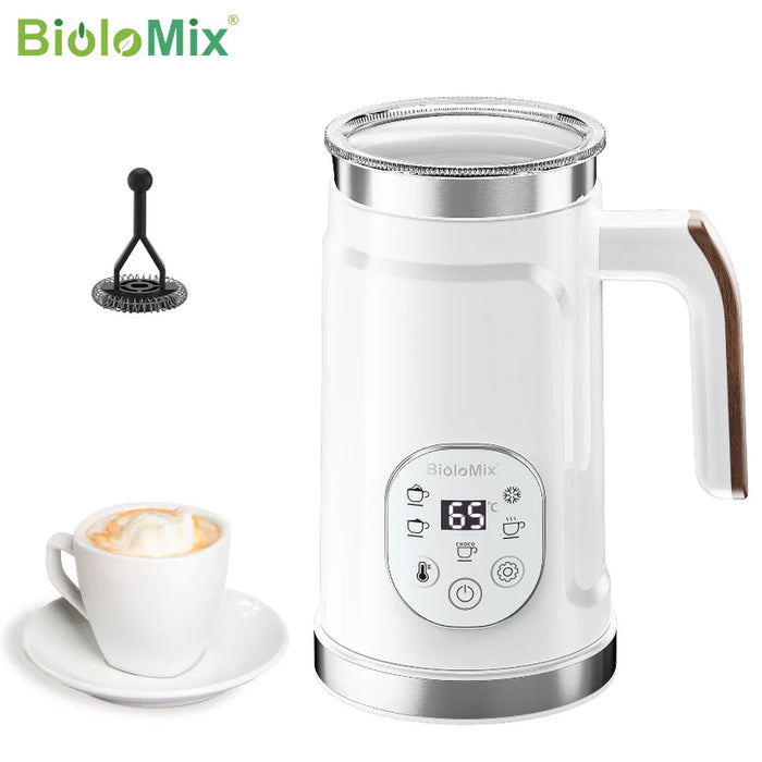 (現貨｜全港免運)Biolomix-5合1電子全自動奶泡機 發泡器 5-in-1 Milk Frother BMF102E 黑/白色【半年保養】