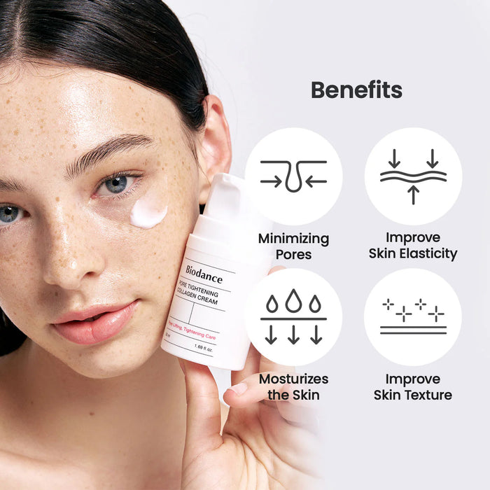 (現貨｜全港免運) Biodance-收縮毛孔膠原蛋白面霜 50ml Pore Tightening Collagen Cream（平行進口產品）