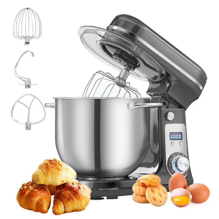 (現貨｜全港免運)Biolomix-新手廚師機 多功能家用廚師機 1200W 6L Kitchen Electric Stand Mixer BM601 红/灰色【半年保養】