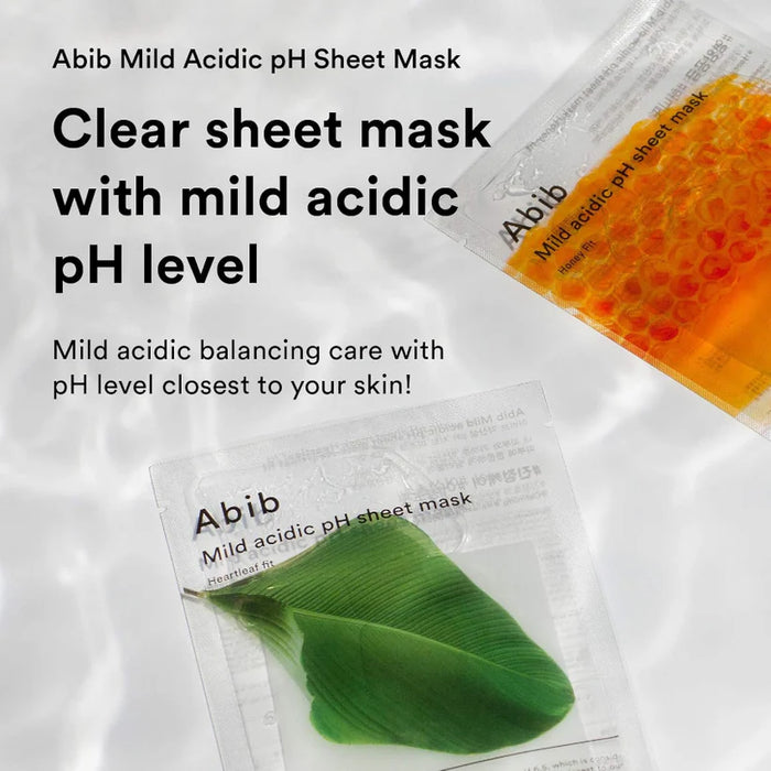 (現貨｜全港免運)Abib-韓國 弱酸性魚腥草面膜 (30mlx10ea) Mild Acidic pH Sheet Mask【平行進口產品】